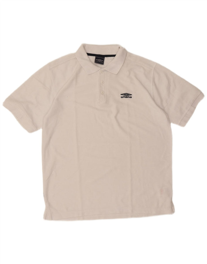 Umbro Herre Polo Shirt Stor Hvid Polyester