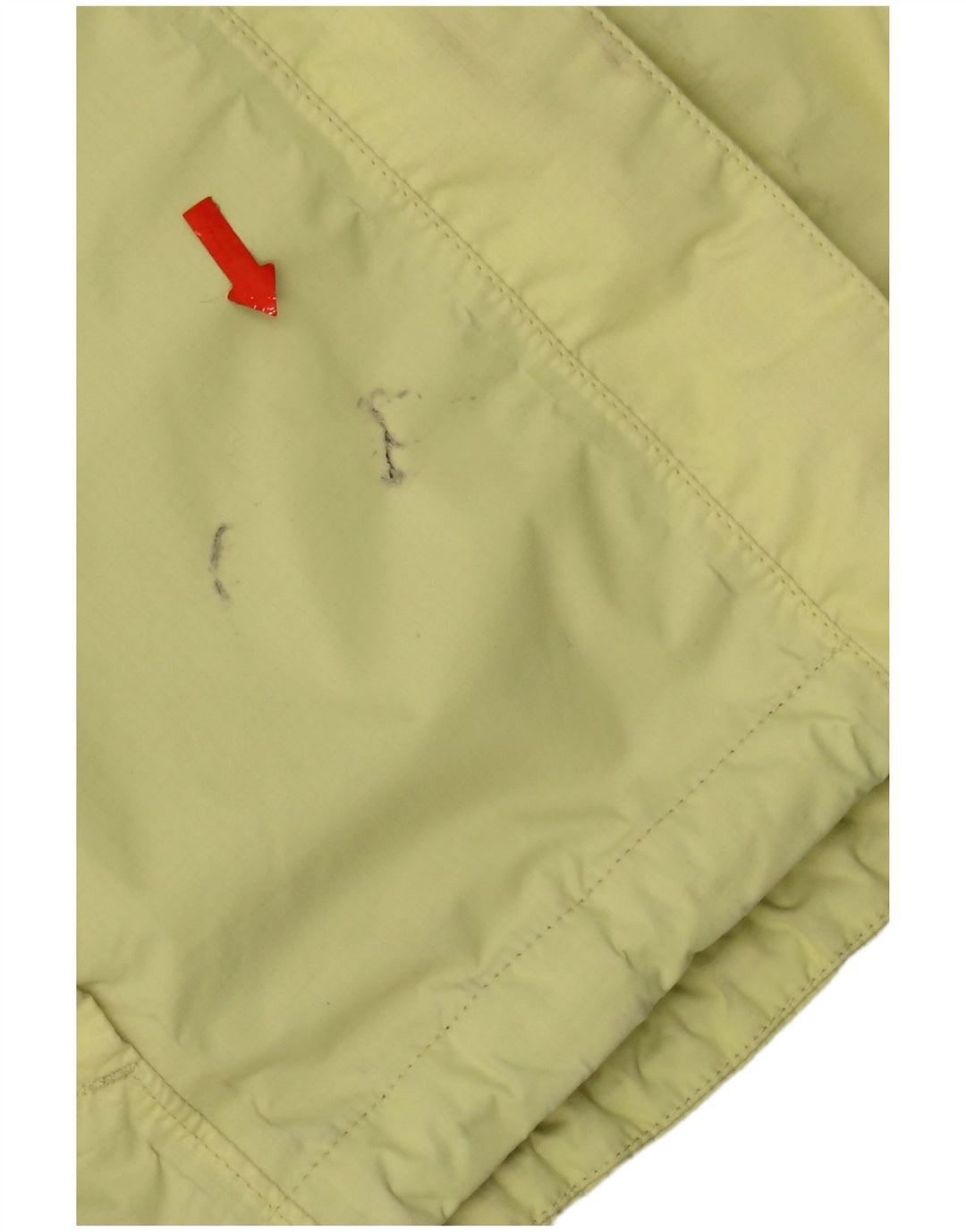 The North Face Regnjakke med hætte til kvinder UK 14 Medium Gul Nylon