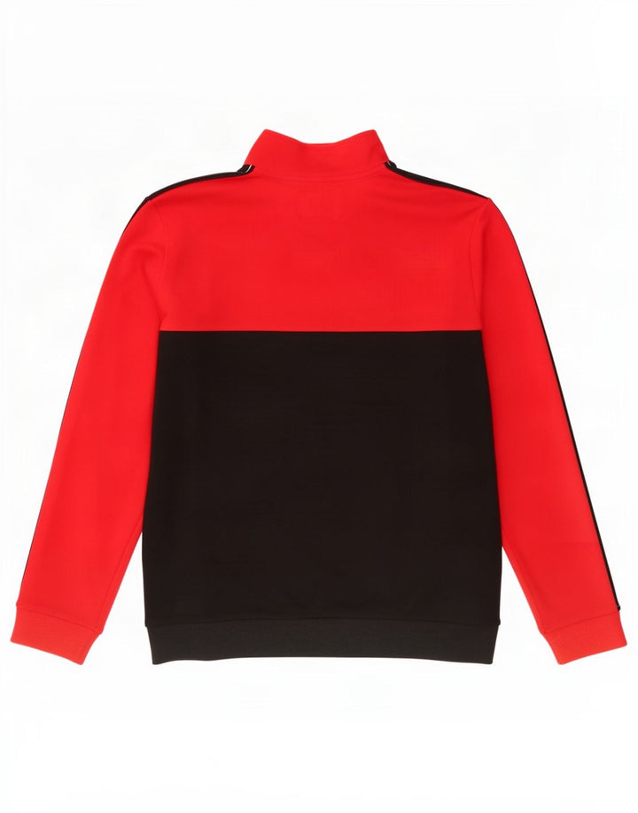Guess Herre grafisk træningsdragt Topjakke Stor Sort Colourblock Rayon