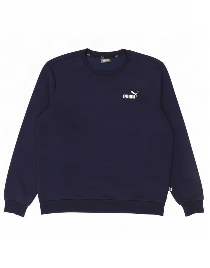 Puma Sweatshirt til mænd XL marineblå bomuld