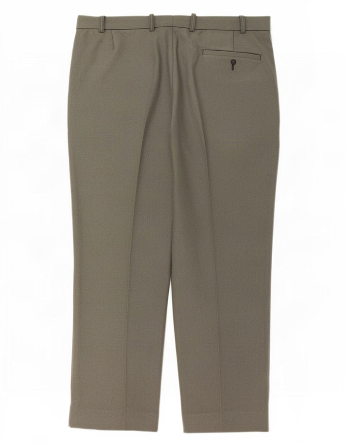Marks & Spencer Straight Suit bukser til mænd W36 L29 sort polyester