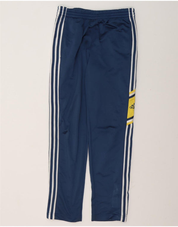 Adidas Herre grafiske træningsdragt Bukser UK 36/38 Small Navy Blue Colourblock