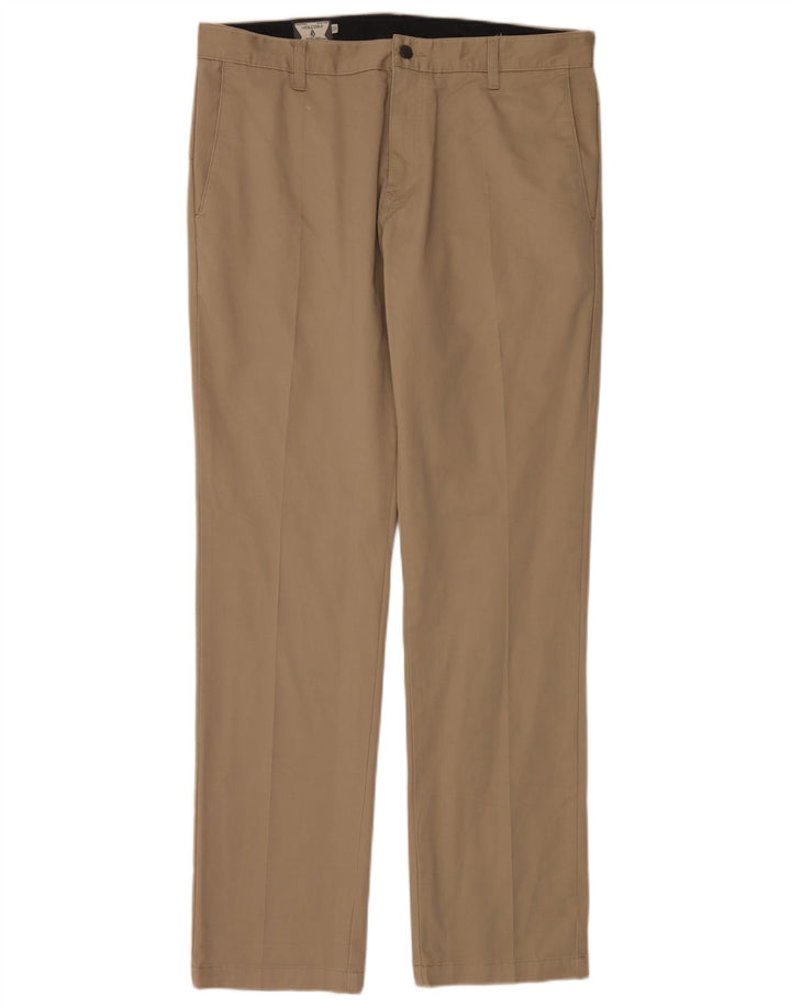Volcom Herre Slim Chino Bukser W36 L34 Beige Bomuld