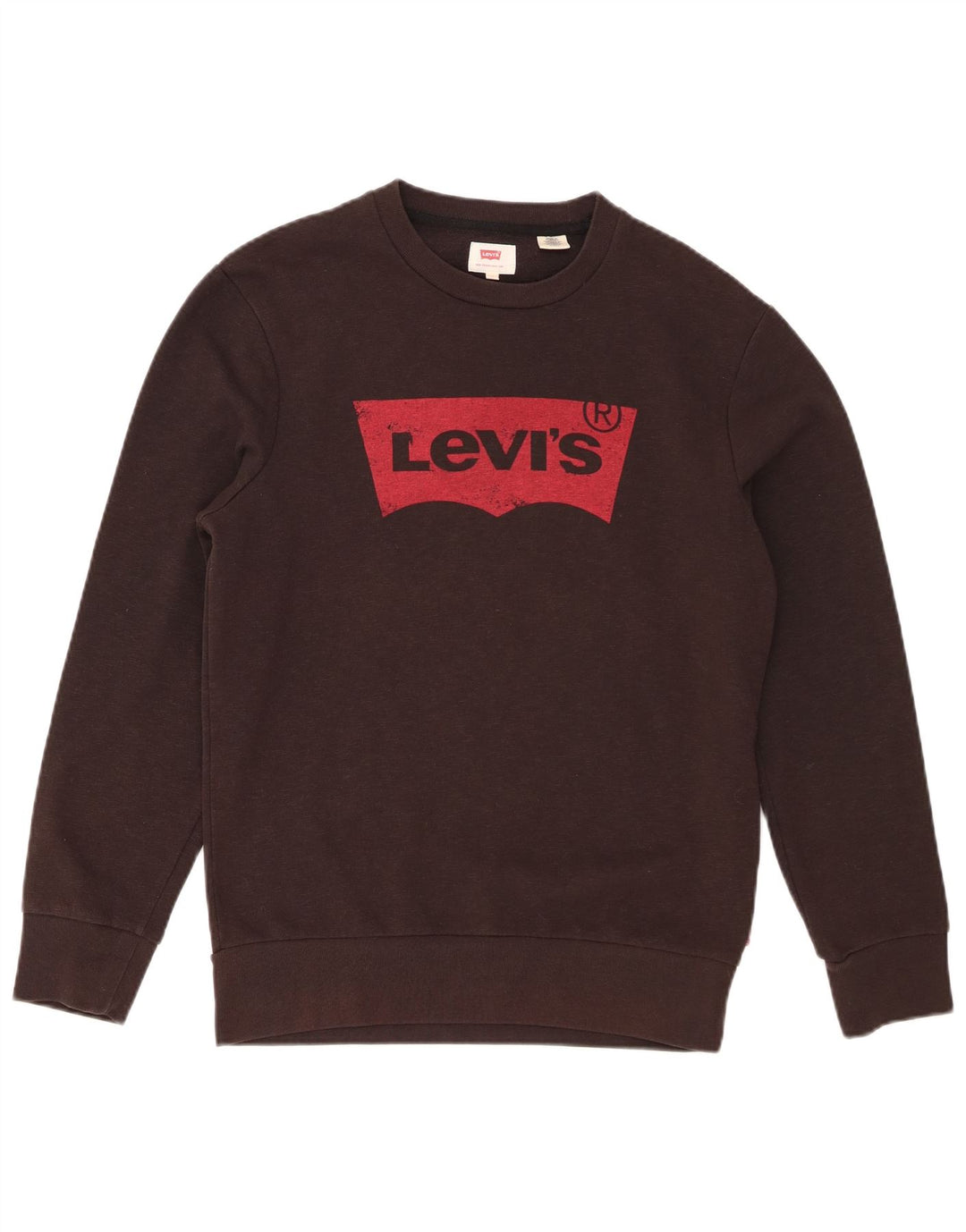 Levi's Grafisk sweatshirt til mænd, lille brun bomuld