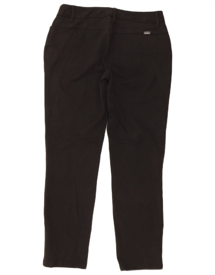 EDDIE BAUER Dame Slim Casual Bukser US 4 Small W28 L27 Sort Polyester