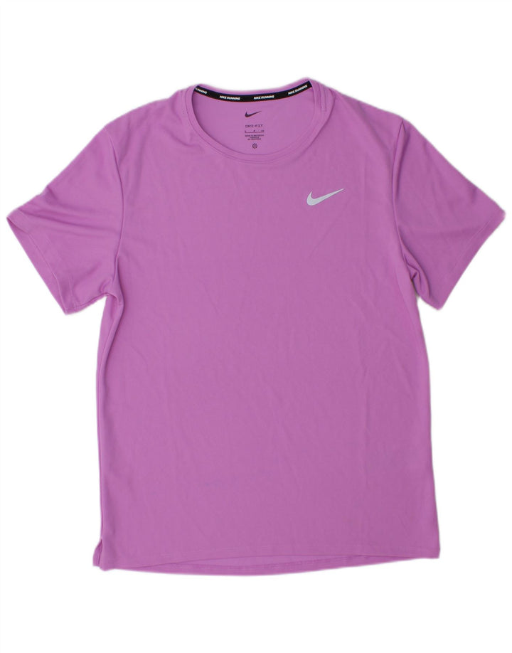 Nike Herre Dri Fit T-Shirt Top Lille Lilla Polyester