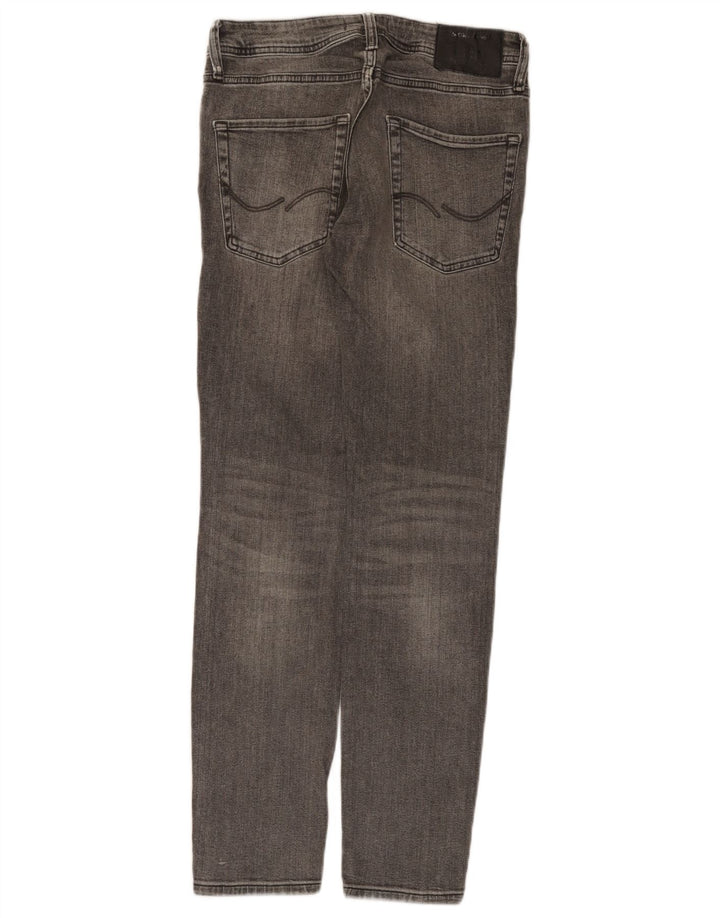 JACK & JONES Distressed Slim Jeans til mænd W30 L30 Grå Bomuld