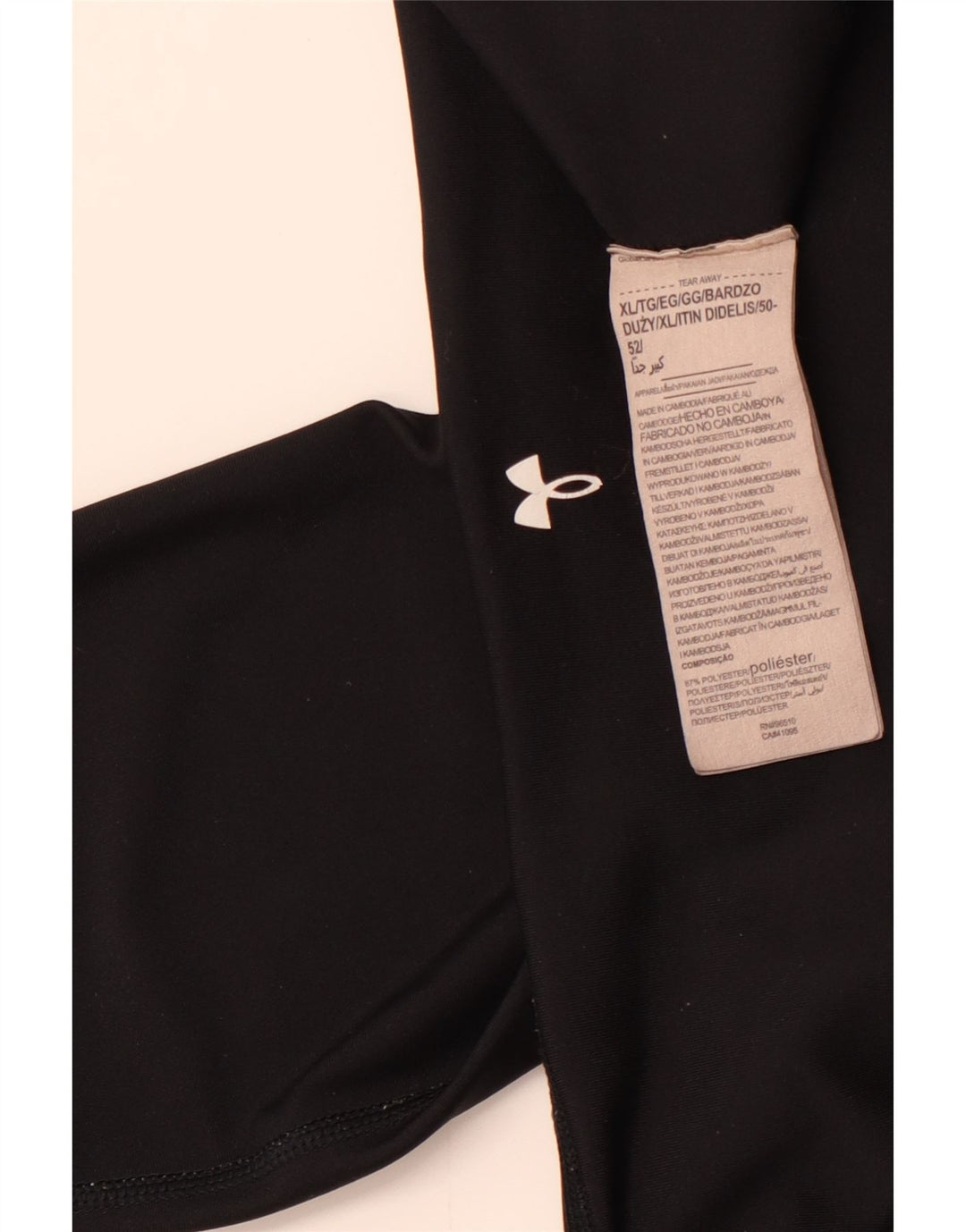 UNDER ARMOUR Dame Leggings UK 18 XL Sort Polyester