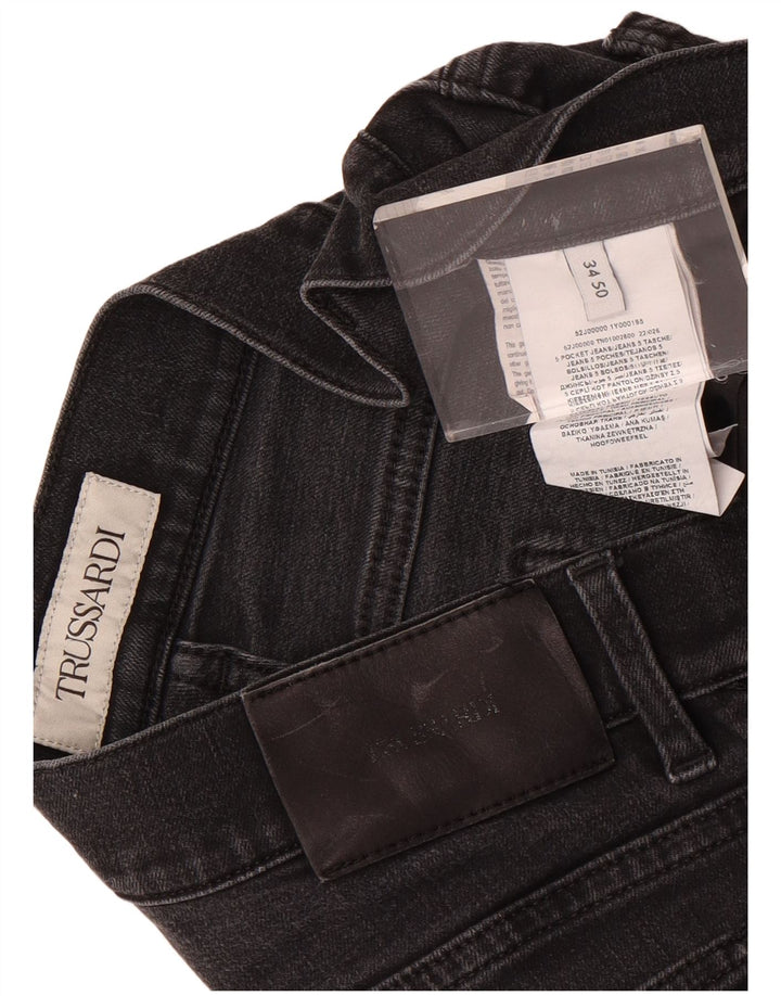 Trussardi Straight Jeans til mænd W34 L29 Grå bomuld