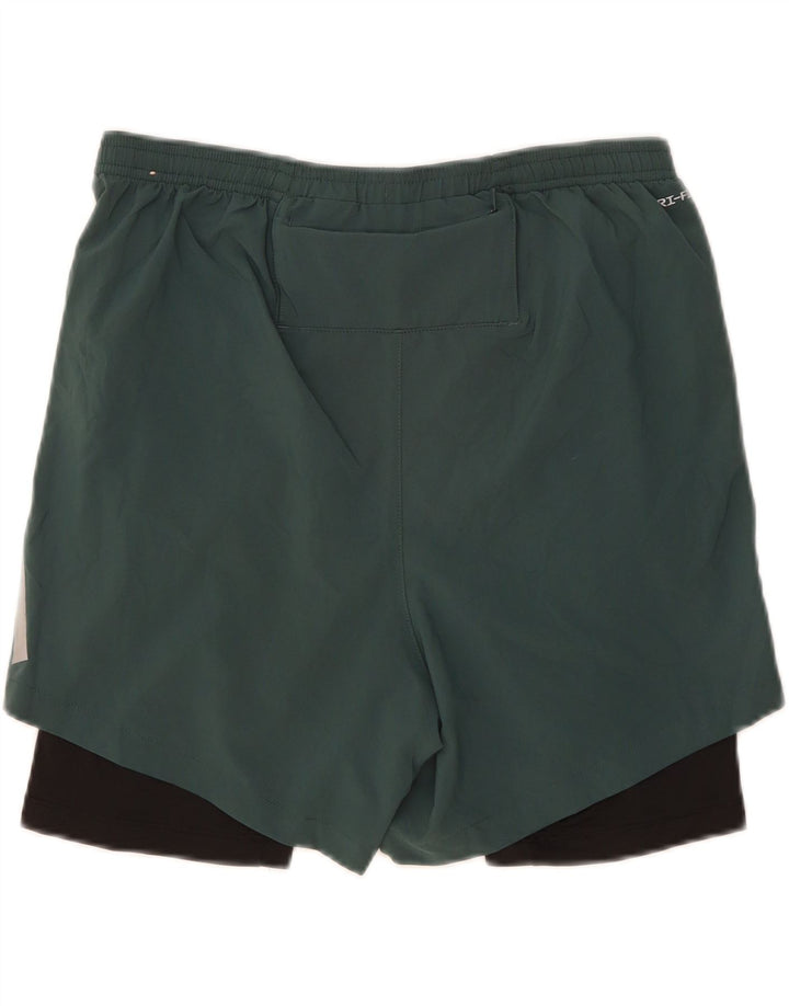 Nike Herre Dri Fit Sportshorts Store Grønne Colourblock Polyester