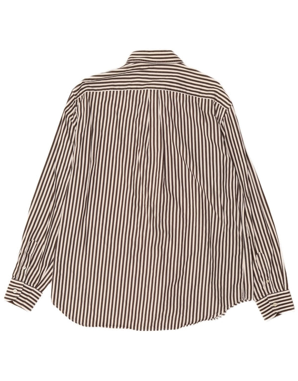 Harmont & Blaine herreskjorte 2XL brun nålestribet
