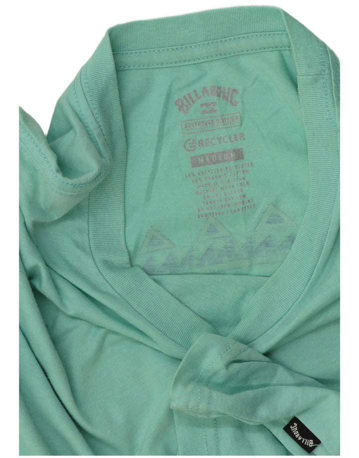 Billabong Herre Grafisk T-Shirt Top Medium Grøn Polyester
