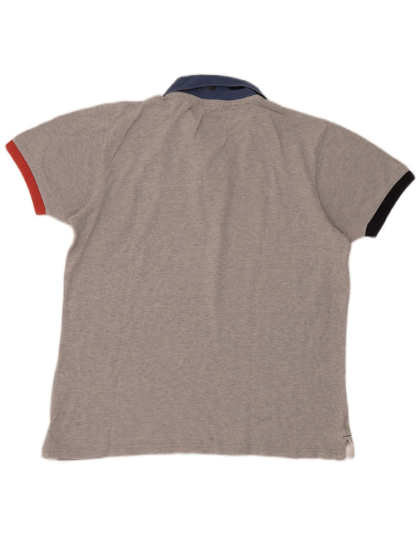 North Sails Herre poloshirt XL Grå Colourblock Bomuld
