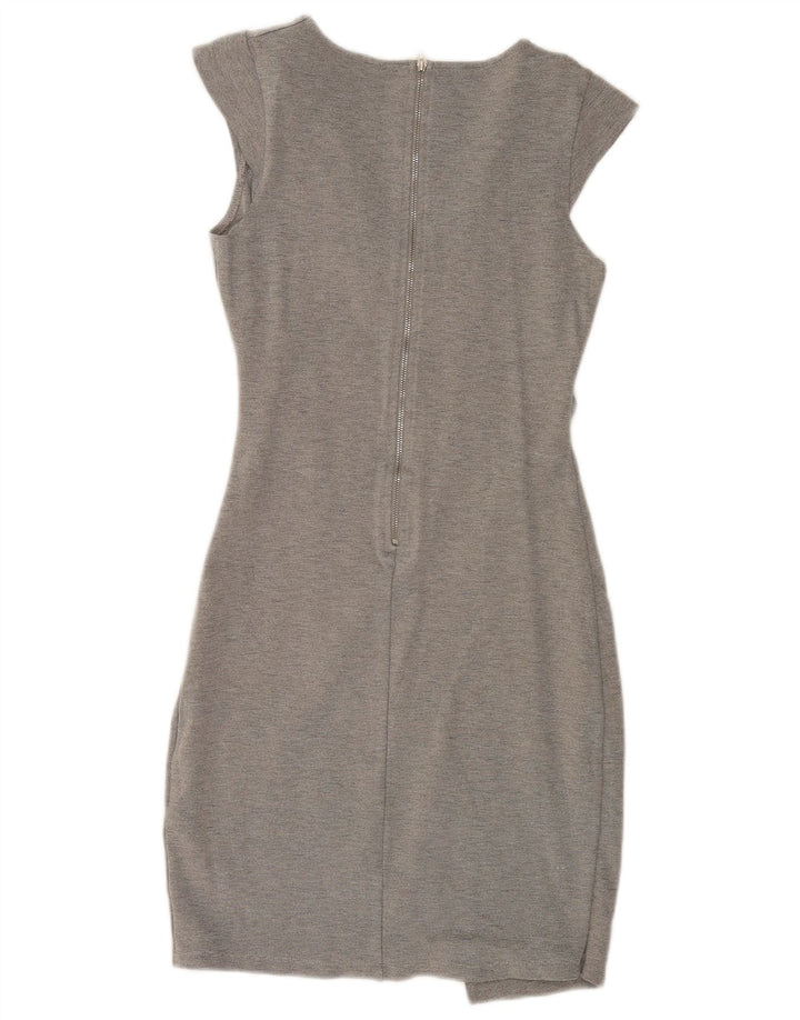 French Connection Womens Bodycon Dress UK 10 Small Grey Viscose