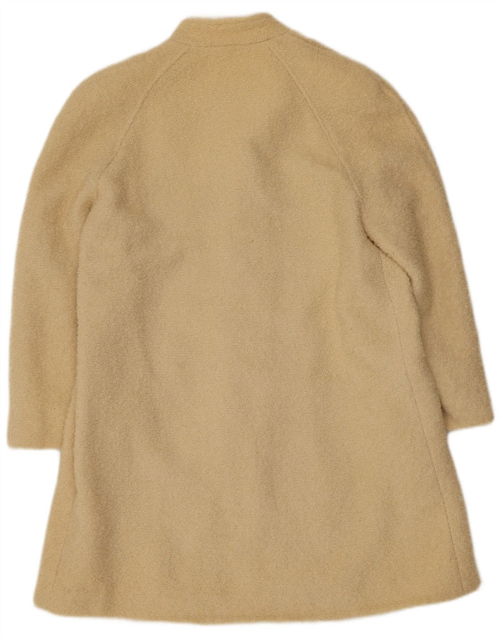 Vintage dame 3/4 ærmet overfrakke UK 14 Medium Beige