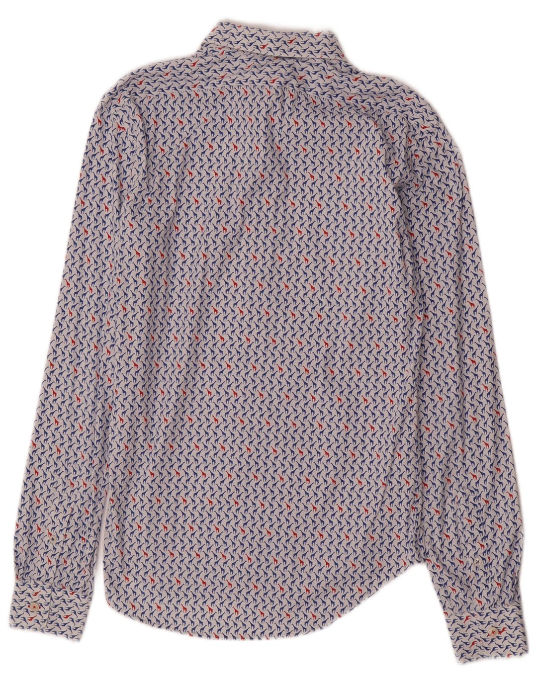 ZARA Mens Slim Fit Shirt Small Multicoloured Animal Print