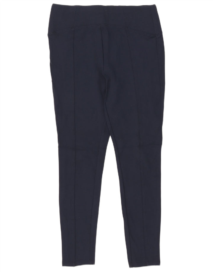 Marks & Spencer Womens Leggings UK 14 Large Navy Blue Viscose