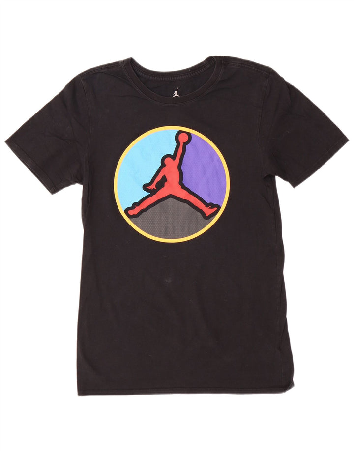 Jordan Herre grafisk T-shirt top lille sort bomuld
