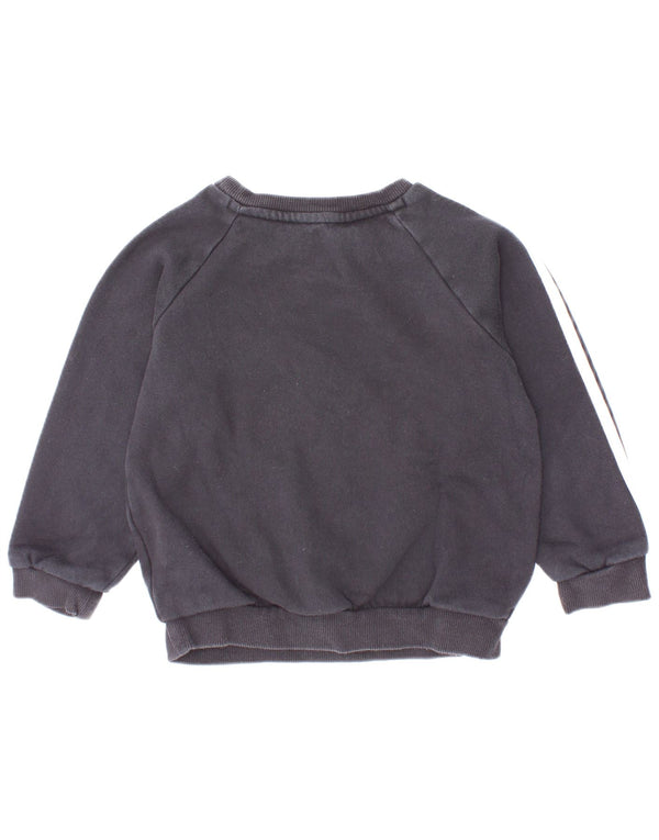 Adidas Baby Boys Grafisk Sweatshirt Jumper 18-24 måneder Sort Bomuld