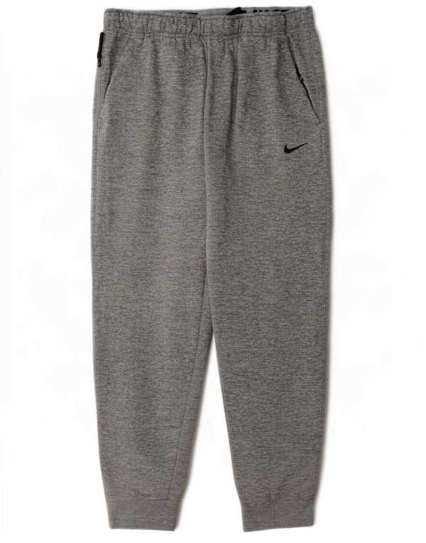 Nike Herre Therma-Fit træningsdragt Bukser Joggers XL Grå Flecked Polyester
