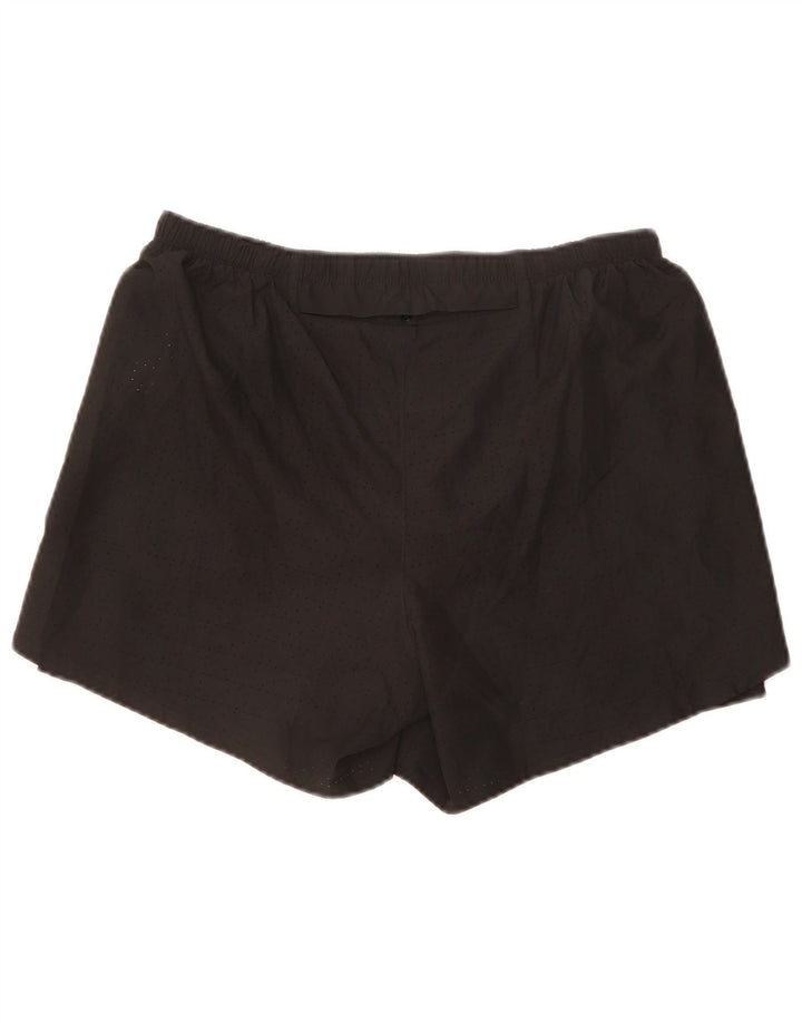 Nike Herre Dri Fit grafiske sportsshorts store sorte polyester