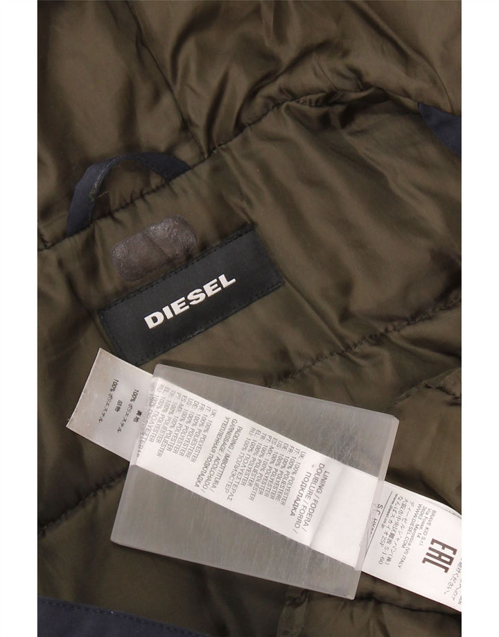 DIESEL Vindjakke med hætte til drenge 9-10 år marineblå polyester
