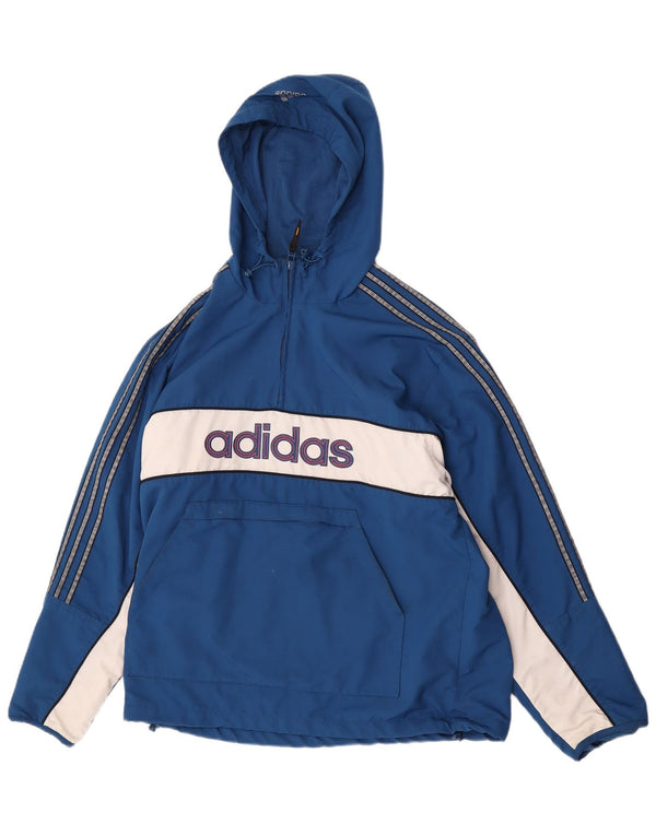Adidas Herre grafisk træningsdragt Topjakke UK 38/40 Medium Blue Colourblock