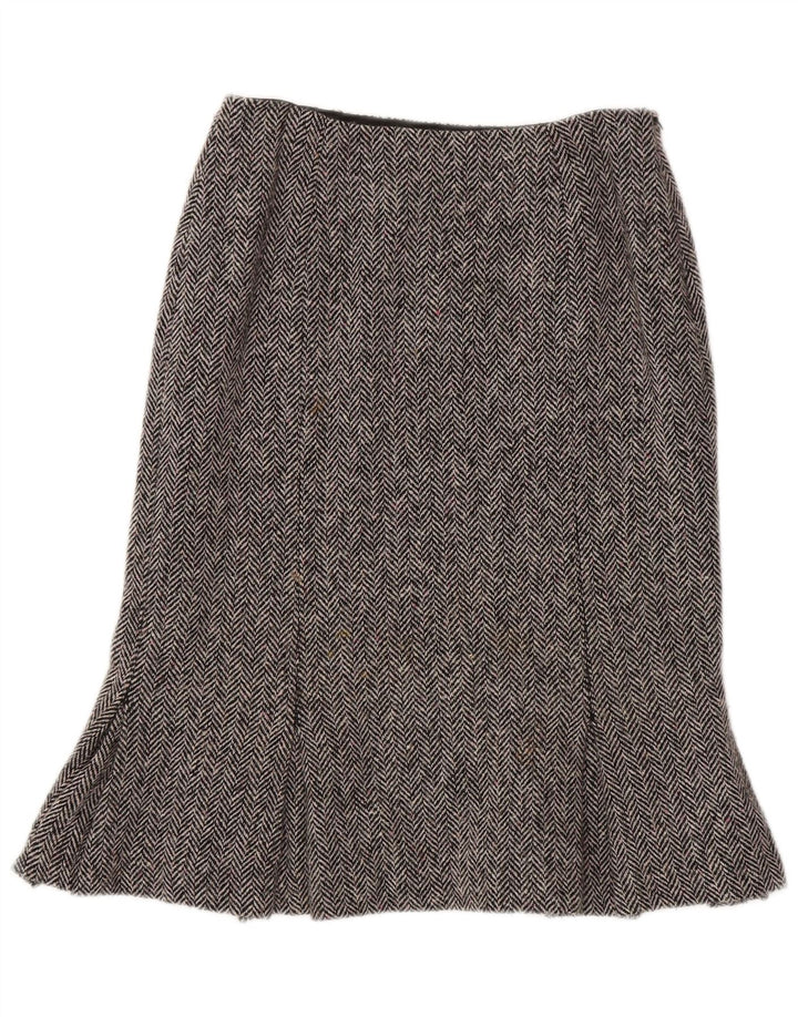 Hobbs Womens Peplum Skirt UK 10 Small W26 Grå sildebensuld