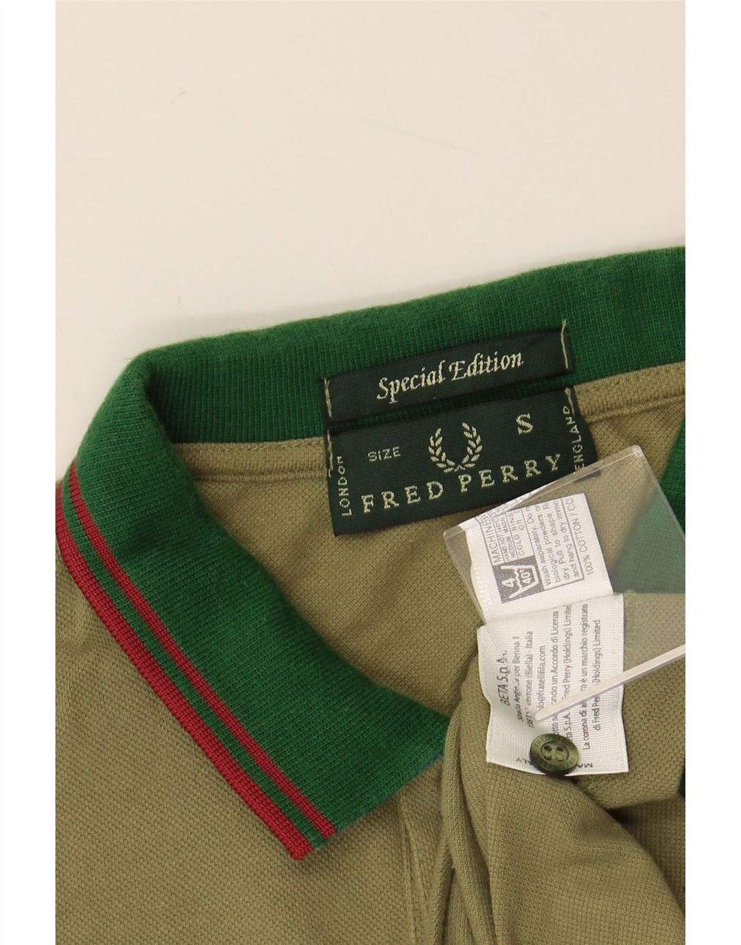 FRED PERRY Poloskjorte til mænd Lille grøn bomuld