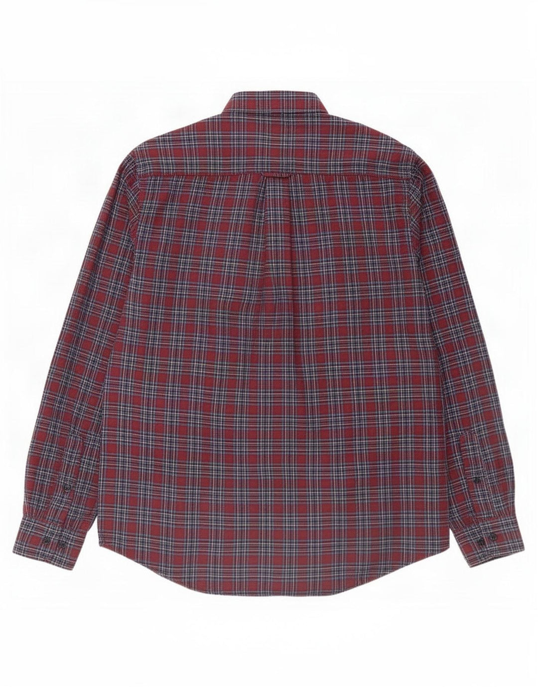 James Pringle Herre flannelskjorte Medium Bourgogne ternet polyester