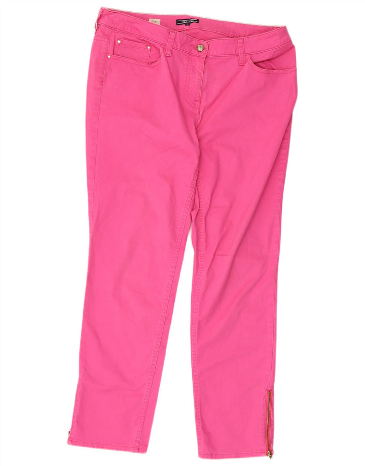 TOMMY HILFIGER Lige fritidsbukser til kvinder US 12 Large W36 L28 Pink