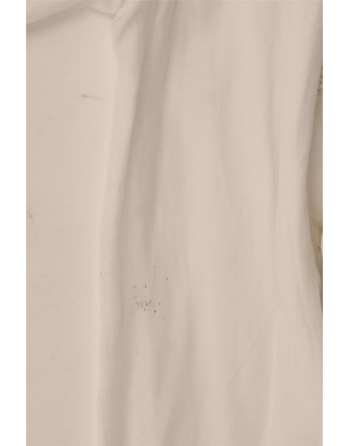 Zara Dameskjorte UK 10 Small White Lyocell