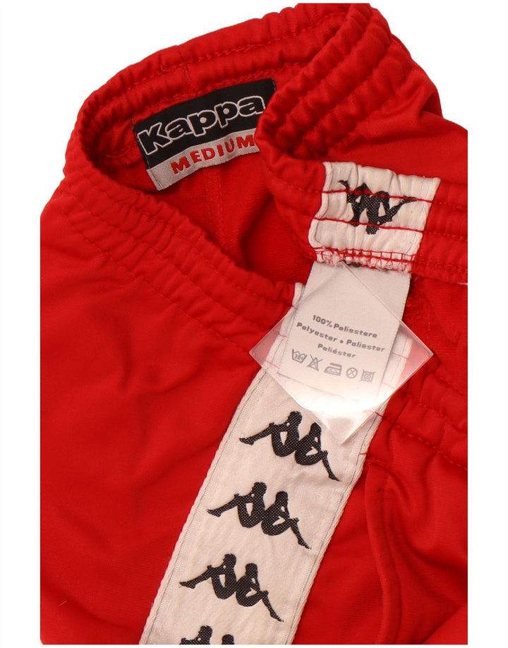 KAPPA Herre grafiske træningsdragt bukser Medium rød polyester