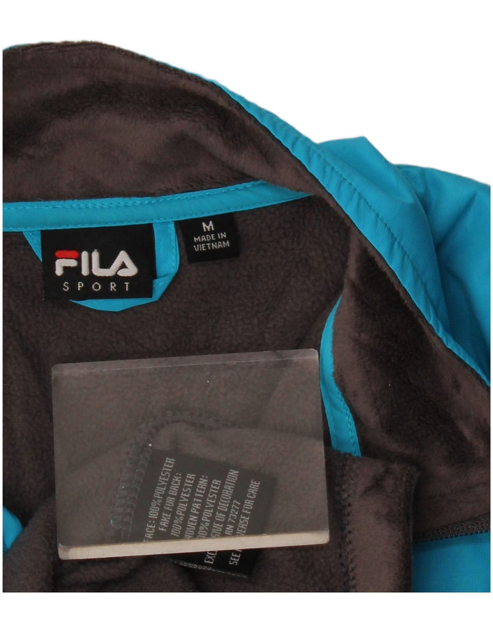 FILA Fleecejakke til kvinder UK 14 Medium Grey Colourblock Polyester