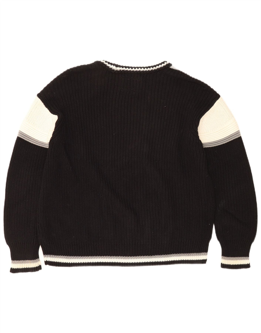 Superdry Herre grafisk sweater med rund hals, medium sort farveblok
