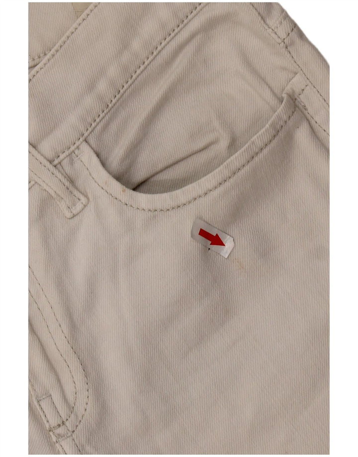 DIESEL Dame Liv Slim Straight Jeans W27 L24 Hvid Bomuld