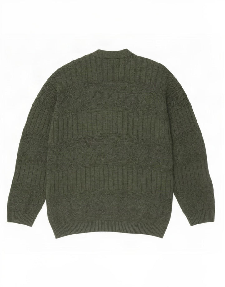 Marks & Spencer Herre St. Michael Cardigan Sweater Large Grøn