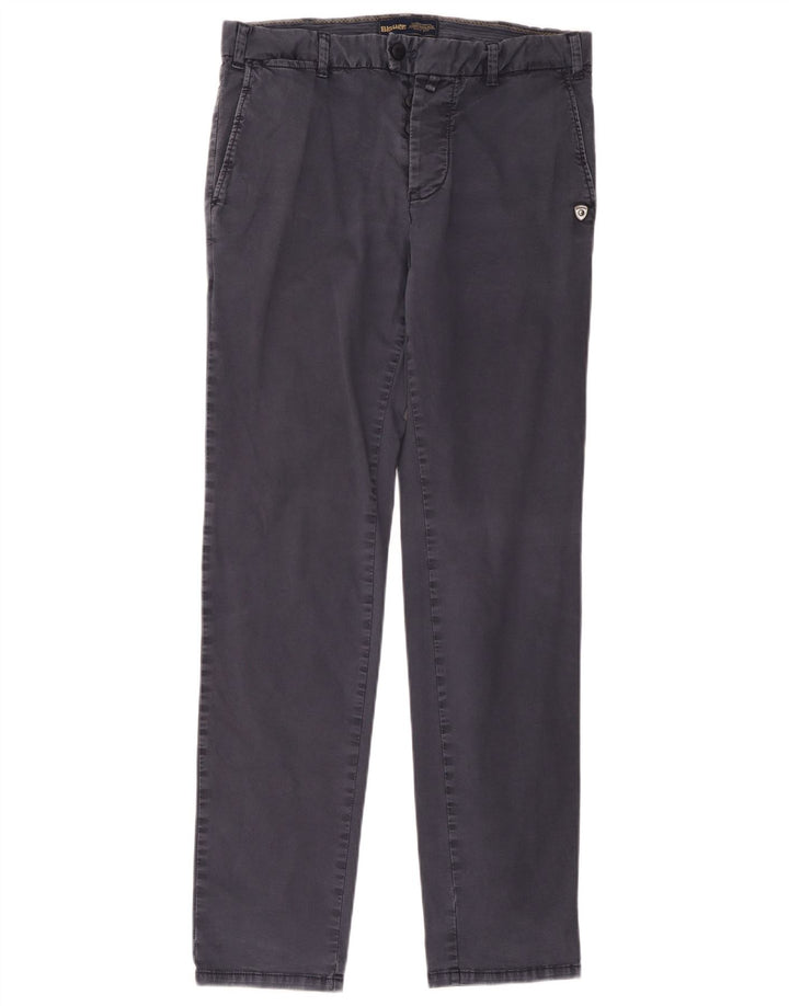 Blauer Herre Slim Chino Bukser W32 L33 Marineblå Bomuld