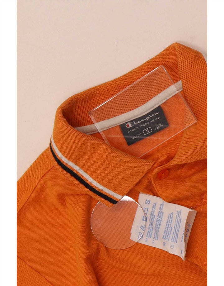 Champion Boys Polo Shirt 7-8 År Lille Orange Bomuld
