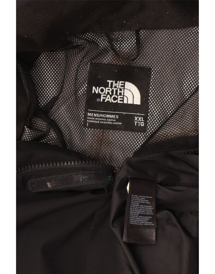 The North Face Regnjakke med hætte til mænd UK 44 2XL Sort Polyester