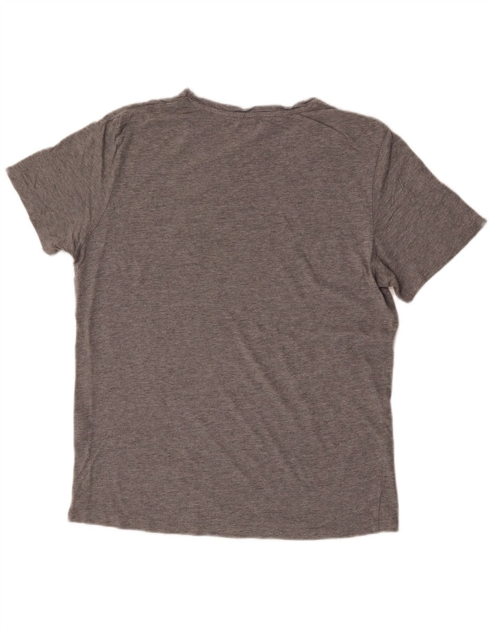 Jack & Jones Herre grafisk T-shirt Top Mellemgrå Flecked Bomuld
