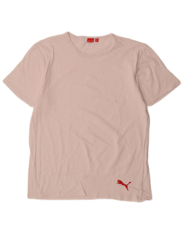 Puma Herre T-Shirt Top XL Hvid Bomuld
