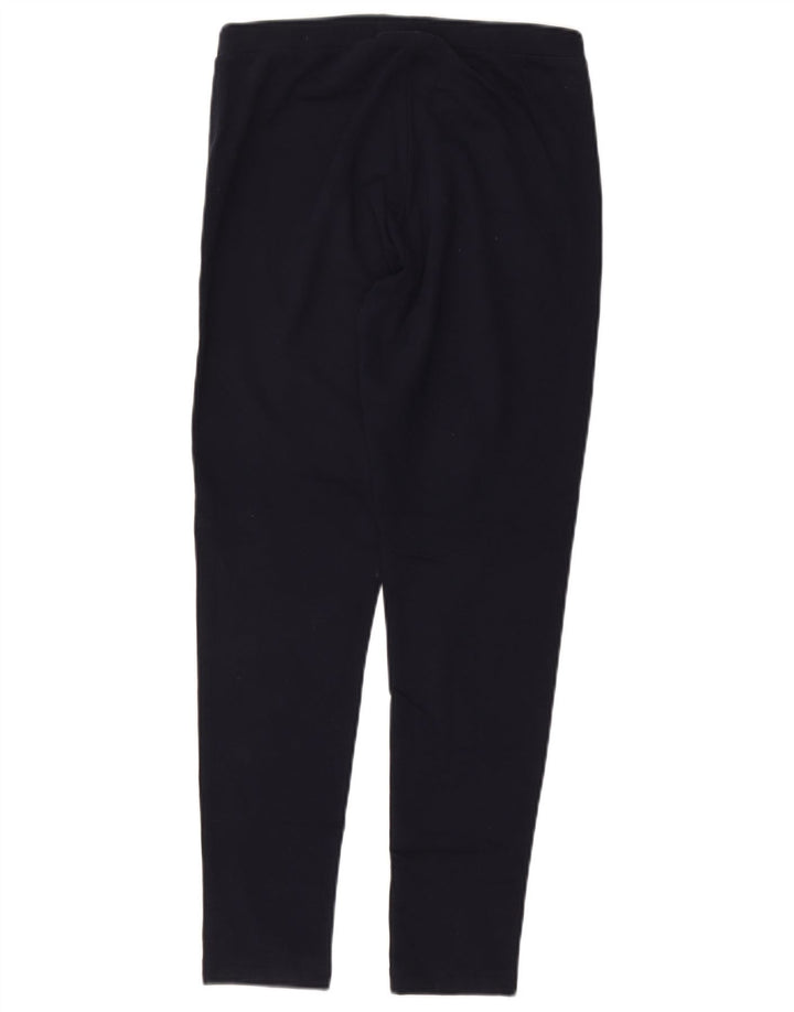 CHAMPION Dame Leggings UK 14 Stor Marineblå Bomuld