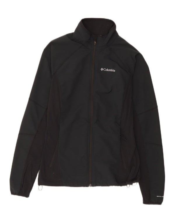 Columbia Womens Omni-Shield regnjakke UK 12 Medium Black Polyester