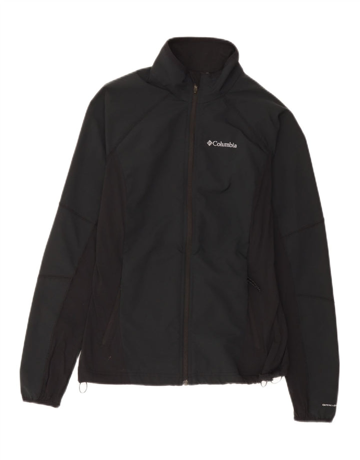 Columbia Womens Omni-Shield regnjakke UK 12 Medium Black Polyester