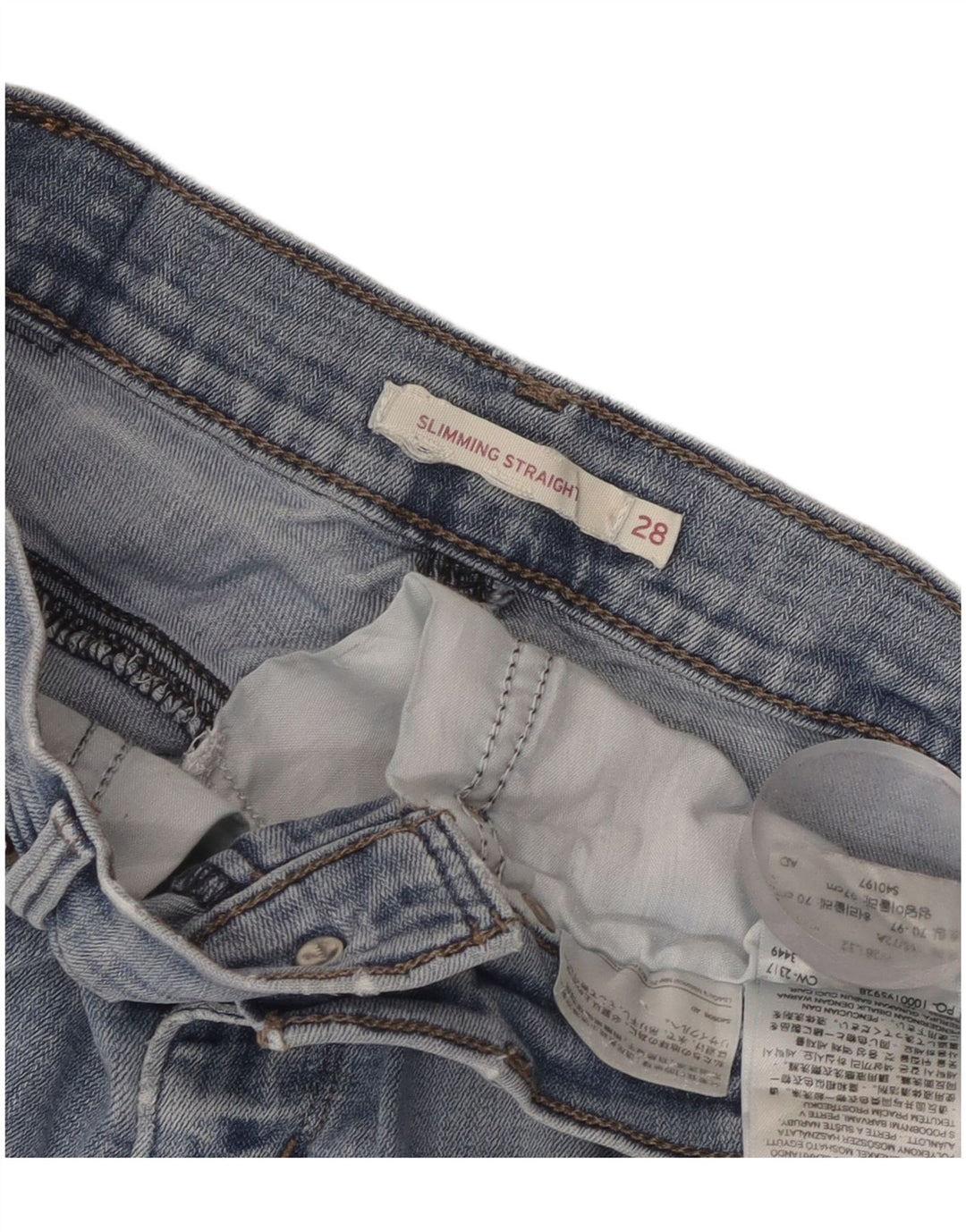 Levi's denimshorts til kvinder W28 mellemblå bomuld