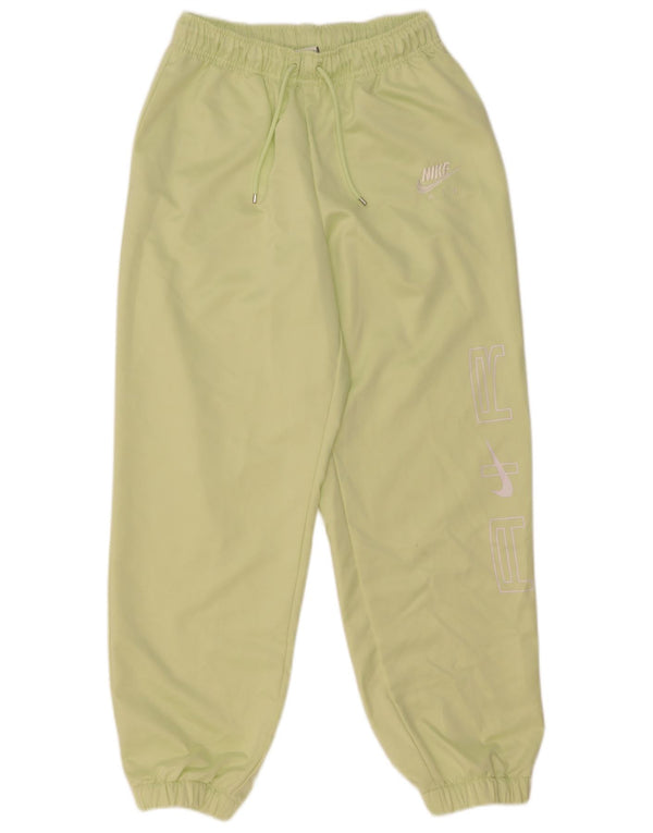 Puma Graphic Tracksuit Bukser til kvinder Joggers UK 8 Small Green Polyester