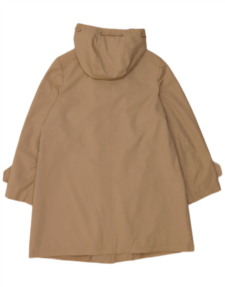 Vintage hættefrakke til kvinder UK 16 Large Beige Polyester