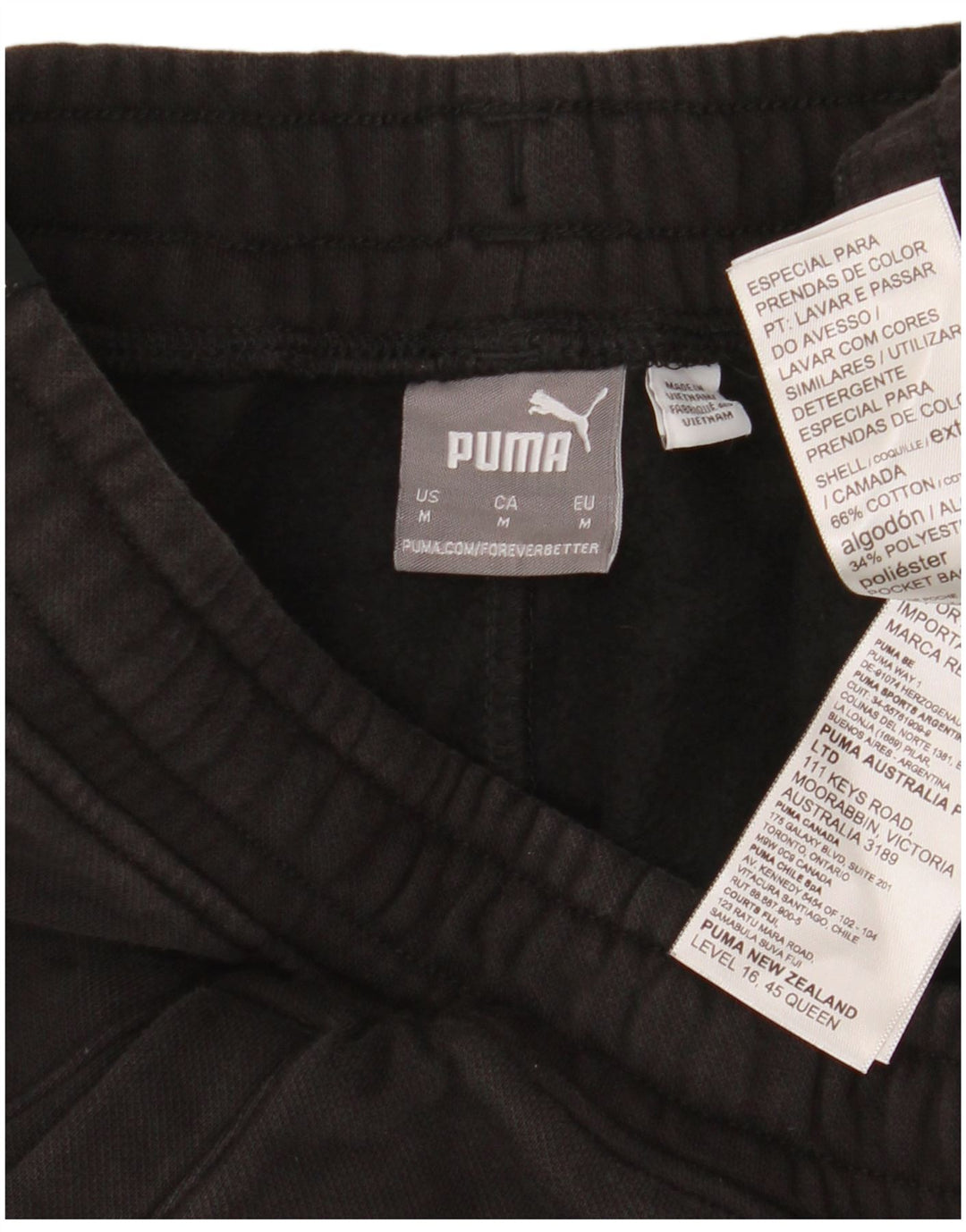 Puma Sportshorts til kvinder UK 14 Medium Sort Bomuld