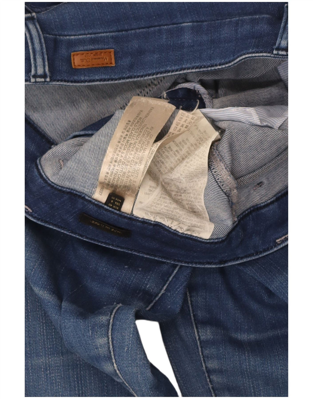 Massimo Dutti Dame Flared Jeans EU 40 Medium W30 L33 Blå Bomuld